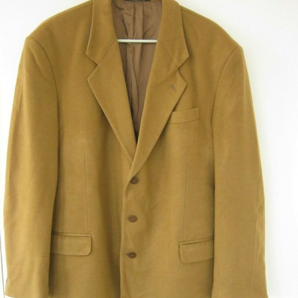 Fenzia Other - FENZIA EUROMODA Men Tan Camel 100% Cashmere Blazer